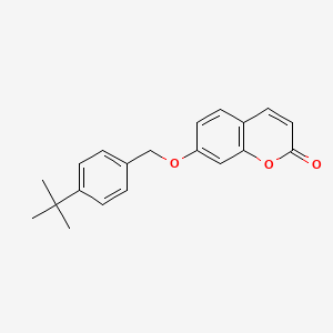 molecular formula C20H20O3 B14957357 7-[(4-tert-butylbenzyl)oxy]-2H-chromen-2-one 