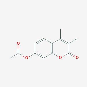 molecular formula C13H12O4 B14957376 2H-1-Benzopyran-2-one, 7-(acetyloxy)-3,4-dimethyl- CAS No. 64309-70-2