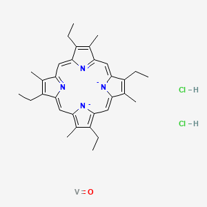 Oxovanadium;2,7,12,17-tetraethyl-3,8,13,18-tetramethylporphyrin-22,23-diide;dihydrochloride