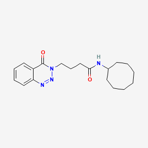 N-cyclooctyl-4-(4-oxo-1,2,3-benzotriazin-3(4H)-yl)butanamide