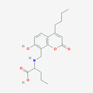 molecular formula C19H25NO5 B14957418 N-[(4-butyl-7-hydroxy-2-oxo-2H-chromen-8-yl)methyl]norvaline 