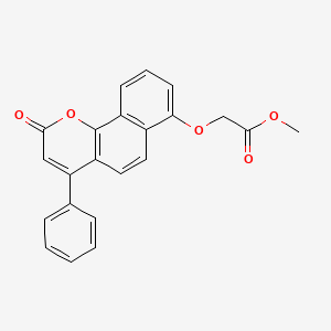 molecular formula C22H16O5 B14957426 methyl [(2-oxo-4-phenyl-2H-benzo[h]chromen-7-yl)oxy]acetate 