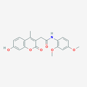 N-(2,4-dimethoxyphenyl)-2-(7-hydroxy-4-methyl-2-oxo-2H-chromen-3-yl)acetamide