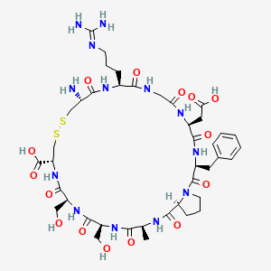 molecular formula C41H61N13O15S2 B1495751 H-Cys-Arg-Gly-Asp-Phe-Pro-Ala-Ser-Ser-Cys-OH 