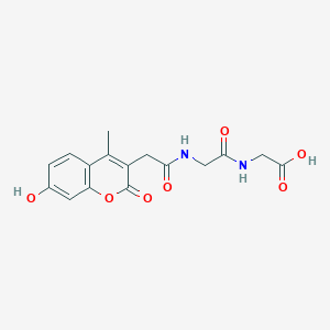 molecular formula C16H16N2O7 B14957533 N-[(7-hydroxy-4-methyl-2-oxo-2H-chromen-3-yl)acetyl]glycylglycine 