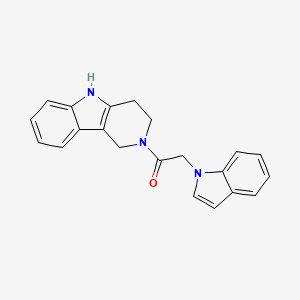 molecular formula C21H19N3O B14957536 2-(1H-indol-1-yl)-1-(1,3,4,5-tetrahydro-2H-pyrido[4,3-b]indol-2-yl)ethanone 