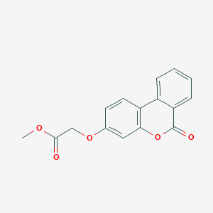 Methyl ((6-oxo-6H-benzo(C)chromen-3-YL)oxy)acetate