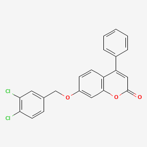 7-[(3,4-dichlorobenzyl)oxy]-4-phenyl-2H-chromen-2-one