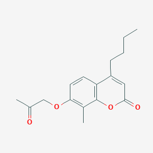 4-butyl-8-methyl-7-(2-oxopropoxy)-2H-chromen-2-one