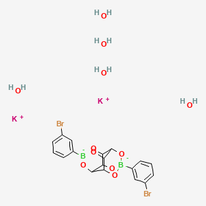 Bis(3-bromophenylboronic Acid) scyllo-Inositol Complex Dipotassium Pentahydrate