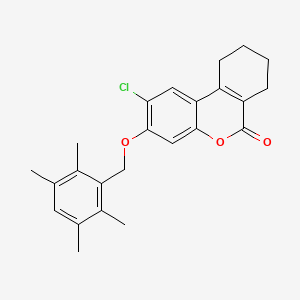 2-chloro-3-[(2,3,5,6-tetramethylbenzyl)oxy]-7,8,9,10-tetrahydro-6H-benzo[c]chromen-6-one