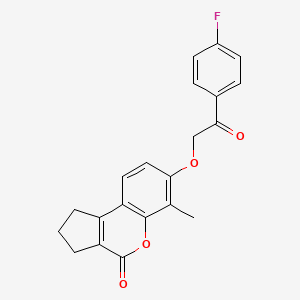 7-[2-(4-fluorophenyl)-2-oxoethoxy]-6-methyl-2,3-dihydrocyclopenta[c]chromen-4(1H)-one