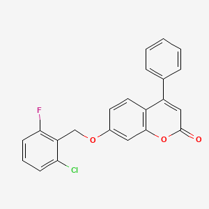 7-[(2-chloro-6-fluorobenzyl)oxy]-4-phenyl-2H-chromen-2-one