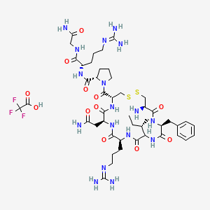 molecular formula C46H72F3N17O12S2 B1495771 (Arg8)-Conopressin G trifluoroacetate CAS No. 130836-24-7