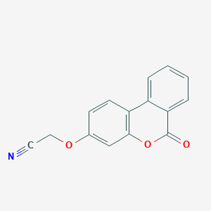 molecular formula C15H9NO3 B14957722 [(6-oxo-6H-benzo[c]chromen-3-yl)oxy]acetonitrile 