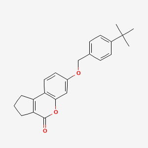 7-[(4-tert-butylbenzyl)oxy]-2,3-dihydrocyclopenta[c]chromen-4(1H)-one