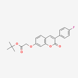 tert-butyl {[3-(4-fluorophenyl)-2-oxo-2H-chromen-7-yl]oxy}acetate