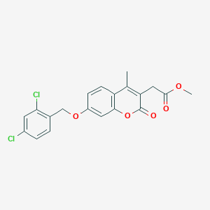 methyl {7-[(2,4-dichlorobenzyl)oxy]-4-methyl-2-oxo-2H-chromen-3-yl}acetate