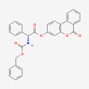 6-oxo-6H-benzo[c]chromen-3-yl (2R)-{[(benzyloxy)carbonyl]amino}(phenyl)ethanoate