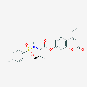 molecular formula C25H29NO6S B14957823 (2-oxo-4-propylchromen-7-yl) (2S,3R)-3-methyl-2-[(4-methylphenyl)sulfonylamino]pentanoate 