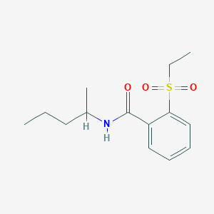 molecular formula C14H21NO3S B14957824 2-(ethylsulfonyl)-N-(pentan-2-yl)benzamide 