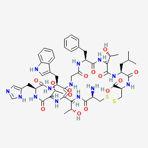 molecular formula C52H71N13O14S2 B1495783 H-Cys-Thr-Thr-His-Trp-Gly-Phe-Thr-Leu-Cys-OH CAS No. 244082-19-7