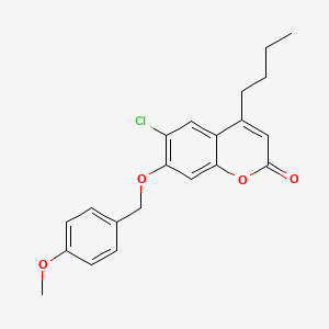 4-butyl-6-chloro-7-[(4-methoxybenzyl)oxy]-2H-chromen-2-one