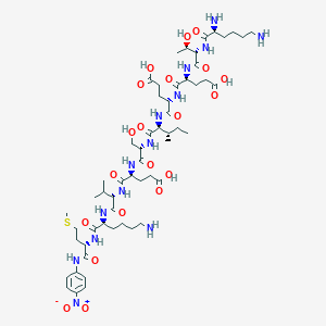 molecular formula C56H92N14O20S B1495784 H-Lys-Thr-Glu-Glu-Ile-Ser-Glu-Val-Lys-Met-pNA 