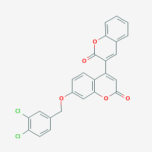 7'-[(3,4-dichlorobenzyl)oxy]-2H,2'H-3,4'-bichromene-2,2'-dione