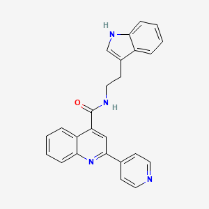 molecular formula C25H20N4O B14957876 N-[2-(1H-indol-3-yl)ethyl]-2-(4-pyridyl)-4-quinolinecarboxamide 