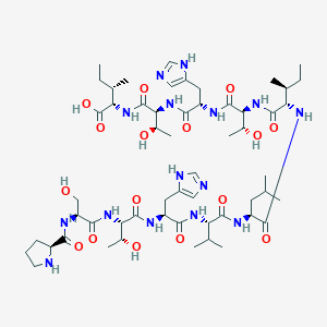 molecular formula C55H91N15O16 B1495791 (Ile76)-TNF-a (70-80) (human) CAS No. 163045-82-7