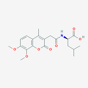 N-[(7,8-dimethoxy-4-methyl-2-oxo-2H-chromen-3-yl)acetyl]-D-leucine