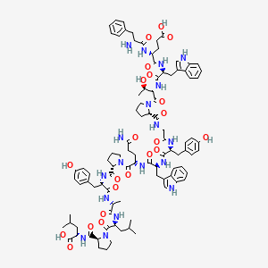 molecular formula C95H122N18O22 B1495796 H-Phe-Glu-Trp-Thr-Pro-Gly-Tyr-Trp-Gln-Pro-Tyr-Ala-Leu-Pro-Leu-OH CAS No. 171492-13-0