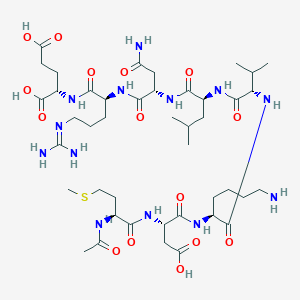 molecular formula C43H75N13O15S B1495797 Ac-Met-Asp-Lys-Val-Leu-Asn-Arg-Glu-OH 