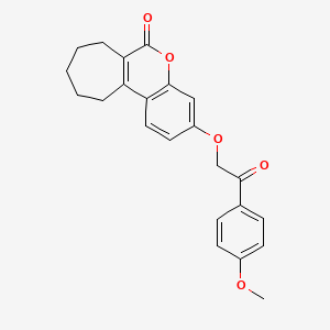 3-[2-(4-methoxyphenyl)-2-oxoethoxy]-8,9,10,11-tetrahydrocyclohepta[c]chromen-6(7H)-one