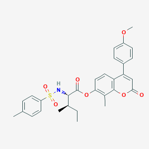 molecular formula C30H31NO7S B14958001 4-(4-methoxyphenyl)-8-methyl-2-oxo-2H-chromen-7-yl N-[(4-methylphenyl)sulfonyl]-L-isoleucinate 