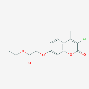 molecular formula C14H13ClO5 B14958007 ethyl 2-[(3-chloro-4-methyl-2-oxo-2H-chromen-7-yl)oxy]acetate 