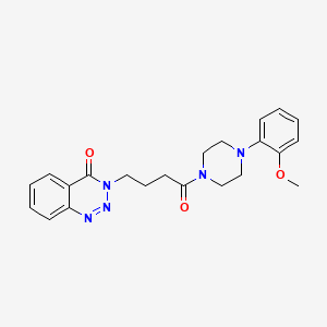 3-{4-[4-(2-methoxyphenyl)piperazino]-4-oxobutyl}-1,2,3-benzotriazin-4(3H)-one