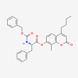 4-butyl-8-methyl-2-oxo-2H-chromen-7-yl N-[(benzyloxy)carbonyl]-L-phenylalaninate