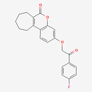 3-[2-(4-fluorophenyl)-2-oxoethoxy]-8,9,10,11-tetrahydrocyclohepta[c]chromen-6(7H)-one