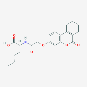 N-{[(4-methyl-6-oxo-7,8,9,10-tetrahydro-6H-benzo[c]chromen-3-yl)oxy]acetyl}norleucine