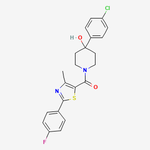 [4-(4-Chlorophenyl)-4-hydroxypiperidino][2-(4-fluorophenyl)-4-methyl-1,3-thiazol-5-yl]methanone