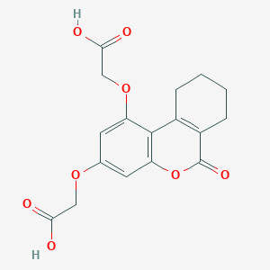 2-{[3-(Carboxymethoxy)-6-oxo-6H,7H,8H,9H,10H-cyclohexa[C]chromen-1-YL]oxy}acetic acid