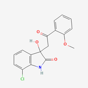 7-chloro-3-hydroxy-3-[2-(2-methoxyphenyl)-2-oxoethyl]-1,3-dihydro-2H-indol-2-one