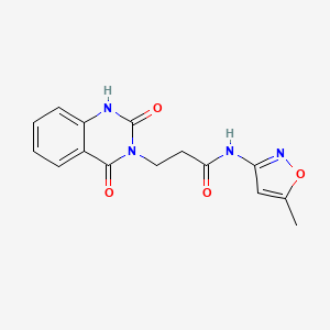 3-(2-hydroxy-4-oxoquinazolin-3(4H)-yl)-N-(5-methyl-1,2-oxazol-3-yl)propanamide