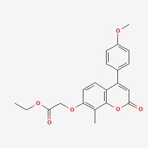 ethyl {[4-(4-methoxyphenyl)-8-methyl-2-oxo-2H-chromen-7-yl]oxy}acetate