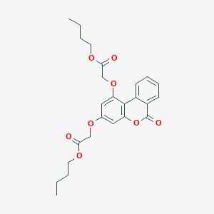 dibutyl 2,2'-[(6-oxo-6H-benzo[c]chromene-1,3-diyl)bis(oxy)]diacetate