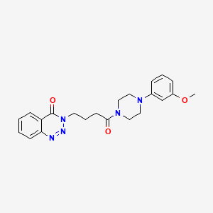 3-{4-[4-(3-methoxyphenyl)piperazino]-4-oxobutyl}-1,2,3-benzotriazin-4(3H)-one