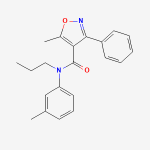 molecular formula C21H22N2O2 B14958146 5-methyl-N-(3-methylphenyl)-3-phenyl-N-propyl-1,2-oxazole-4-carboxamide 