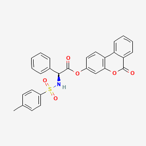 molecular formula C28H21NO6S B14958149 6-oxo-6H-benzo[c]chromen-3-yl (2S)-{[(4-methylphenyl)sulfonyl]amino}(phenyl)ethanoate 